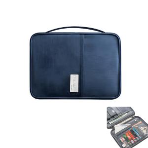 กันน้ําผู้ถือหนังสือเดินทางกระเป๋าเดินทางแบบพกพา Multi-Functional Passport Organizer เอกสารกระเป๋าสําหรับสตรีและผู้ชาย