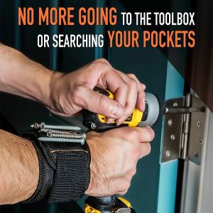 Magnetic Wristband for Holding ScrewsNails,Drilling BitsWrist Tool Holder Belts with Strong MagnetsCool Gadgets for Men wome