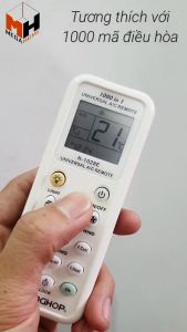 Điều khiển điều hòa đa năng K-1028E 1000in1 Remote máy lạnh đa năng 2 mắt hồng ngoại tích hợp đèn pin tiện lợi