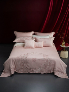 Mercury | New Chinese Style Bridal Bedding Set 60-Thread Long Staple Cotton Jacquard Embroidery