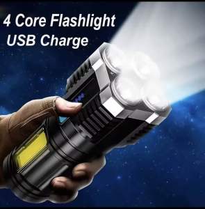 Đèn Pin Siêu Sáng Cầm Tay Chắc Chắn sử dụng sạc usb ( TẶNG DÂY SẠC)
