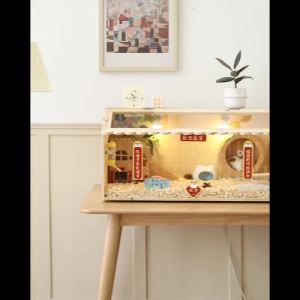 Savic Hamster Cage Large Hamster Cage Large House Acrylic Insulation Box Hamster Cage House Little Hamster Feeding  Set 仓鼠笼
