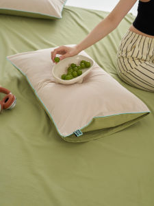 Thickened Pure Cotton Flannel Pillowcase with Wild Goose Pattern Single Piece 48x74cm Pair Need to Buy Two for a Pair