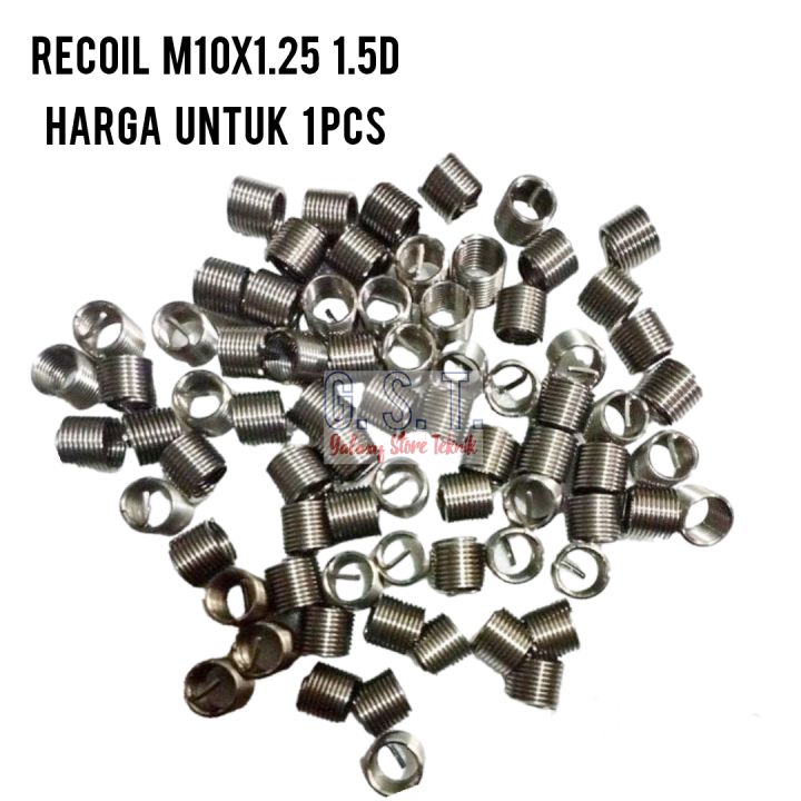 recoil helicoil M10×1.25 1.5D repairt drat baut 14 otomotif.material ...