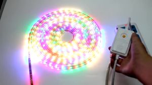 LED SMD Strip Light 10 Meters 10 Modes Lamp Colorful Light with EU Plug RGB Waterproof 220V Tape Flexible Decoration