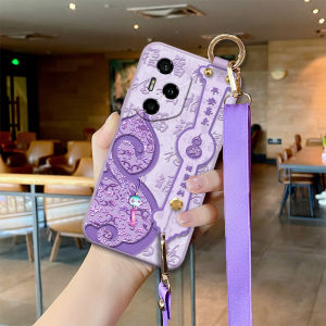 Honor 300 pro Ultra Womens Phone Case with Wristband Full Cover Luoyu Gourd Creative Fashion Protective Shell for Honor 200 pro