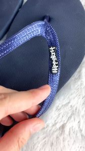 Hippokrit Sandal Jepit Wanita Korean Style Simple Elegan Awet Tahan Lama - Navy