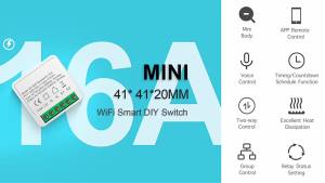 16A Tuya Smart WiFi Switch Support 2-Way DIY Switches Mini Smart Breaker Smart Life Control Support Alexa Google Alice