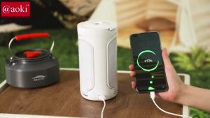 AOKI Portable LED Lampu Camping Lipat Tahan Air dengan SMD 63 - Pengisian USB Type-C