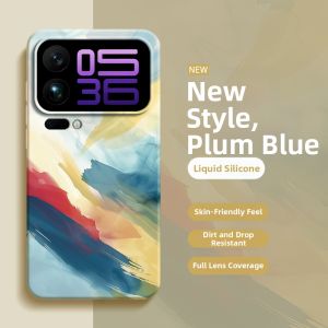 imobile | Oil Painting Graffiti All-round Protection Shockproof Liquid Silicone Xiaomi 17 Pro/Pro Max Phone Case
