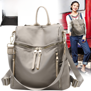 Oxford Cloth Waterproof Nylon Backpack Casual Fashionable Womens Bag 2025 New Style Leisure Bookbag Trendy Street Style