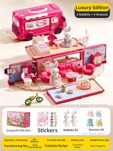 lekate | Gift Playhouse and Bus RV Toy for Girls Aged 3-6