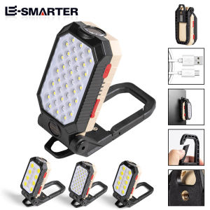 COB Portable Work Light USB Rechargeable Emergency Repair Flashlight Mobile Light Source