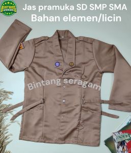 Jas Pramuka SD/SMP/SMA  Bahan Elemen
