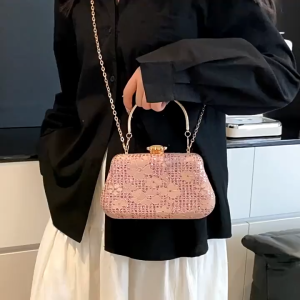 CALVIERO COLLECTION G3203 TAS CLUTCH PESTA ELEGAN MOTIF BUNGA TAS TANGAN HANDBAG MEWAH ELEGAN