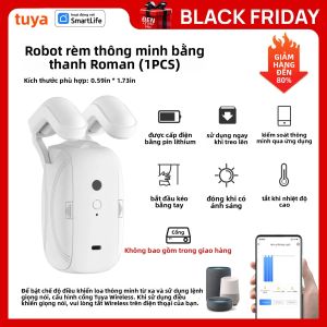 Robot Rèm Cửa Thông Minh Tuya Wifi 1/2 Cái Kèm Gateway Đường Ray Rèm Kiểu La Mã Điều Khiển Bằng Ứng Dụng & Giọng Nói Mở Đơn/kép Tự Động Hóa Nhà Cửa