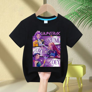 2025 Hot Movie Soft Cotton Baby Girls T Shirt Childrens Clothing KPop Demon Hunters Fans Gifts Kids Clothes Fashion Casual Tops