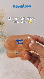 MOMI HOMI Nipple Aspirator Alat Penarik Puting Payudara Bahan Silikon Untuk Ibu Menyusui Puller Corrector Isi 2pcs Breast Pad Shield