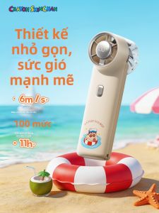 Quạt Nhỏ Cầm Tay Mạnh Mẽ Ít Ồn Sạc USB Dùng cho Sinh Viên Ký Túc Xá Văn Phòng Nhà Ngoài Trời