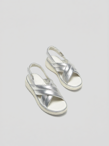 Casual Toe-Exposed Breathable Sandals with Velcro Fastener