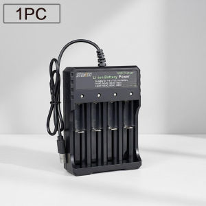 4-Slot 18650 Battery Charger for Li-ion Cells 10440 14500 16340 18500 18350 14650 16650 5V DC Input