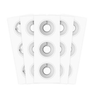 Ntag215 Rewritable NFC Stickers 25mm Round White Key Tags Compatible with All NFC Enabled Devices Anti-counterfeiting