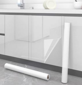 PVC Vinyl Self Adhesive Transparent Bathroom Wall Tile Sticker Kitchen Oil Proof Wallpaper