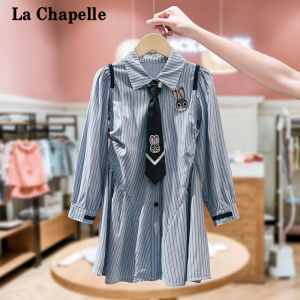 La Chapelle | Đầm Dài Tay Phong Cách Học Đường Thời Trang Cho Bé Gái Mùa Thu