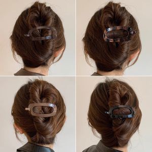 กิ๊บติดผมรูปวงกลมสไตล์เกาหลีขนาดใหญ่สำหรับผู้หญิง กิ๊บติดผมสไตล์เกาหลี ทรงเรียบง่าย สไตล์ไฮเอนด์ สำหรับผู้หญิง