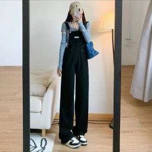 Overall Jumpsuit Jeans Wanita Hitam Celana Kodok Jeans Wanita Jumpsuit Wanita Jumpsuit Jeans