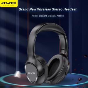 Awei A770BL Wireless Headphones Bluetooth 5.3 Headset Over the Ear Headphones for PC Laptop Computer Phones Fon Telinga Fon Kepala 蓝牙耳机