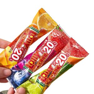 Double Flavor VC Juice Lollipops Candy Fruit Taste Snacks for Students Children Delicious Fruit Flavor Traditional Candy