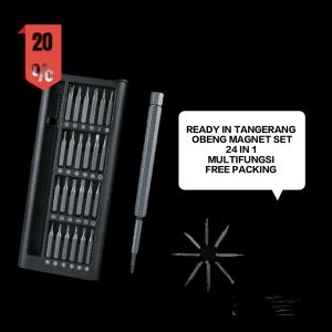 REJEKI 9393 - NEW OBENG MAGNET SET 24 IN 1 OBENG SET MULTIFUNGSI