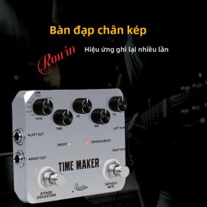 Pedal Đa Chức Năng Rowin Ultimate Dual Foot Switch Với 11 Loại Hiệu Ứng Chức Năng Tap Tempo Dành Cho Guitar Và Bass