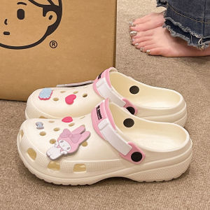 Dép Đi Biển EVA Chống Mùi Trượt Phong Cách Hoạt Hình Mùa Hè Cho Nữ Dép Xỏ Ngón Đế Bằng Đế Bằng Đế EVA Thoáng Khí