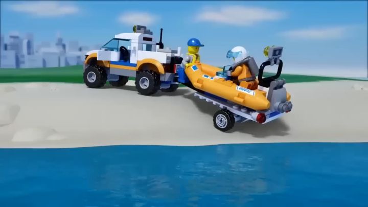 (BrickBang) 60012 LEGO City Coast Guard 4x4 & Diving Boat