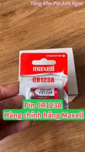 Pin CR123A Maxell Lithium 3V Hàng Chính Hãng - Vỉ 1 Viên