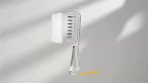 EELHOE | 1PCS Transparent Essential Oil Applicator Massage Comb With Built-In Liquid Reservoir Rolling Metal Teeth For Women