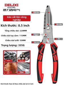 DELIXI Electric | Dụng Cụ Cắt và Bóc Dây Điện Chuyên Dụng bằng Thép