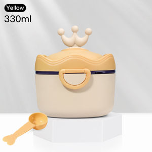 330ml/500ml Carton Crown-Shape Infant Baby Milk Powder Snacks Storage BoxSecure Lock & Portable Container Ideal for Travel