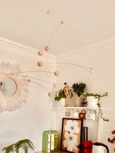 ของตกแต่งบ้านแบบแฮนด์เมด ของตกแต่งบ้านแบบเรียบง่าย ดีไซน์อินส์ ตกแต่งด้วยลูกปัดลม ของตกแต่งบ้าน DIY ที่สร้างสรรค์