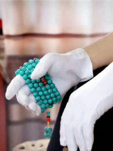 Terrain Kun | Turquoise Polishing Thickened Cotton Glove Breathable