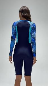 223Women  Swimsuit Lycra Surf Bodysuit Women Rash Guard Long Sleeve Swimwear Beach Wear Rashguard With Zipper For Women