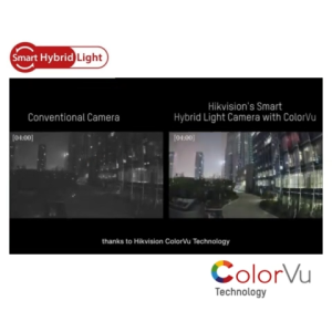 HIKVISION CCTV DS-2CE10DF3T-LFS Outdoor 2MP ColorVu Dual-light Fixed Mini Bullet Camera Full Color Audio 1080P Full HD