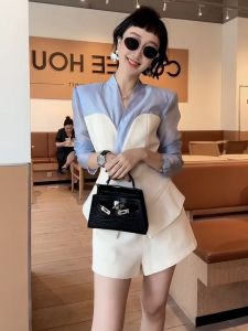 SHANGSHA | Elegant White Summer Business Suit