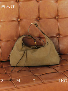 Womens Crossbody Shoulder Bag Wooden Tote Bag Casual Simple Style Soft Leather Large Size Daily Use Pure Color Bucket Series