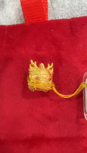 Poh Heng Jewellery 22K Guardians Of Fortune Dragon Charm in Yellow Gold [Price By Weight]