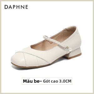 Daphne | Dép Mũi Nhọn Phong Cách Pháp Đế Kín Comfy
