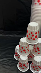 GELAS PLASTIK POLKADOT DURIAN ES BUAH ES PODENG STARINDO ISI 50 PCS TERMURAH