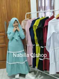 gamis anak set hijab